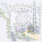 JUanchu y Carmen Boceto jardín